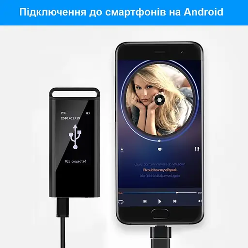 Міні диктофон брелок на 30 годин запису з шумозаглушенням та LCD екраном Savetek GS-R87, 8 Гб пам'яті (101147-8) - фото 5