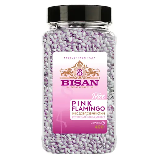 Рис Bisan розовый фламинго 400 г