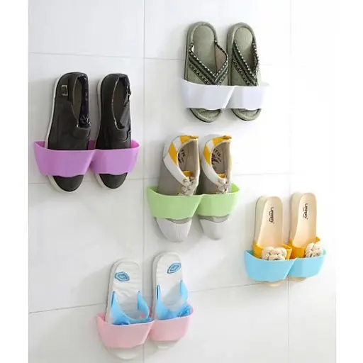Настінний пластиковий органайзер підвісна полиця для взуття (комплект із 3 штук), Yu Xin 86583 - фото 2