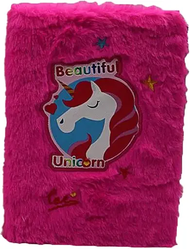 Блокнот пухнастий Unicorn, А5, 80 аркушів, клітинка, 70 г/м² (В асортименті)