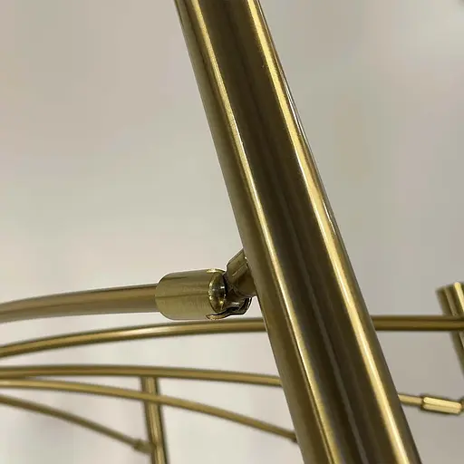 Латунная трубчатая люстра с 18 регулирующими плафонами Ст. ST01/18 AB | Line F - фото 5