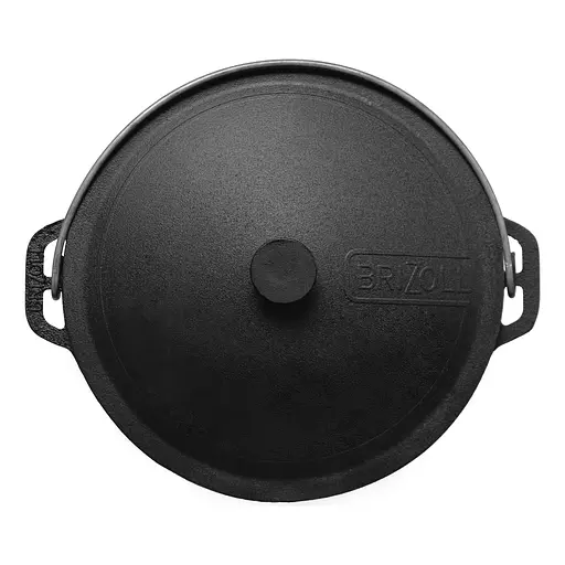 Котел чугунный туристический 8 л с крышкой и чехлом - фото 10