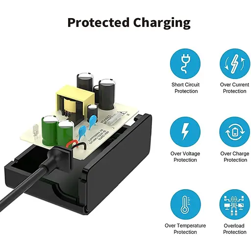 Універсальний зарядний пристрій живлення 9V 2A 1.8A 1.5A 1A 6.6FT, 100-240V - фото 4