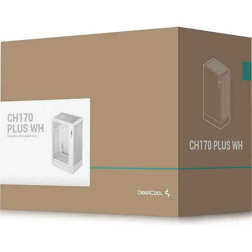 Корпус Deepcool CH170 PLUS без БЖ White (R-CH170-WHNGM0-G) - фото 11