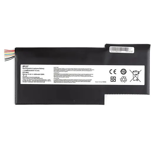 Акумулятор PowerPlant для ноутбуків MSI GS63VR (BTY-M6K) 11.4V 4600mAh