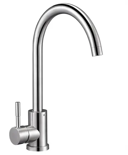 Змішувач для кухонної мийки Udis EZA4-D090 одноважільний Нержавіюча сталь 30412 - фото 1