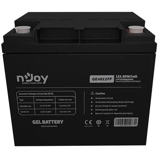 Акумуляторна батарея Njoy GE4012FF 12V 40AH (BTVGCDTOMTCFFCN01B) GEL