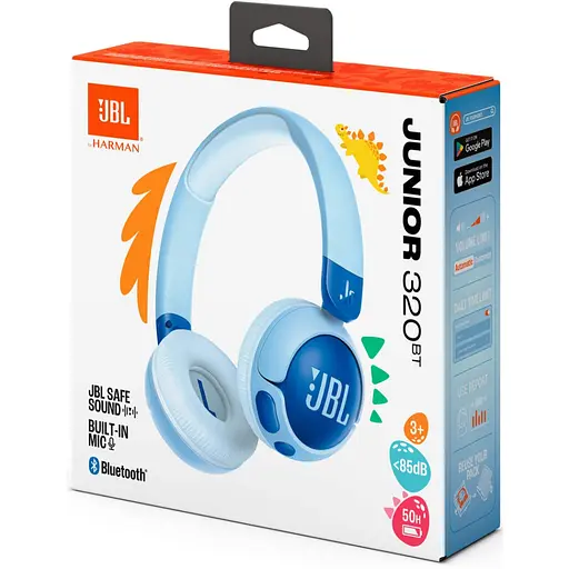 Наушники JBL JR 320BT Blue (JBLJR320BTBLU) - фото 8