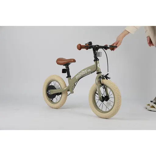 Велосипед-биговел Qplay Miniby 3в1 12&quot; Grey-Green (CB02MiniBy12Grey-Green) - фото 7