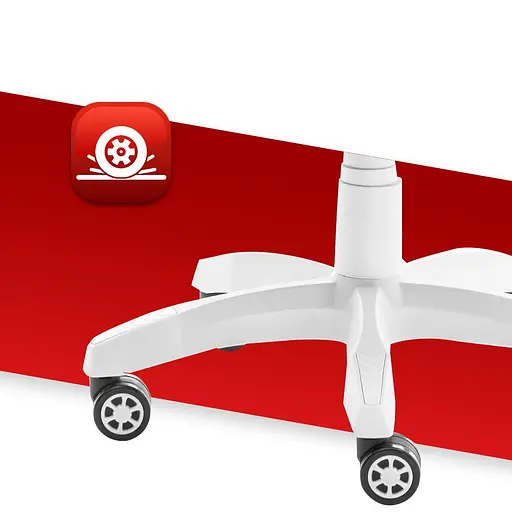 Компьютерное кресло Hell’s HC-1014 Grey-White ткань - фото 5