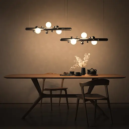 Підвісний світильник Babich Studio Lunar 900 Black (RAL 9005) - фото 4