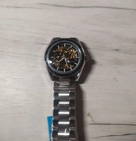 Мужские механические часы Skmei 9194 скелетон (Серебристые) - фото 4