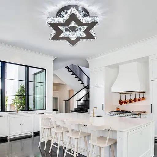 Міні-світлодіодна кришталева люстра з дистанційним керуванням - фото 4