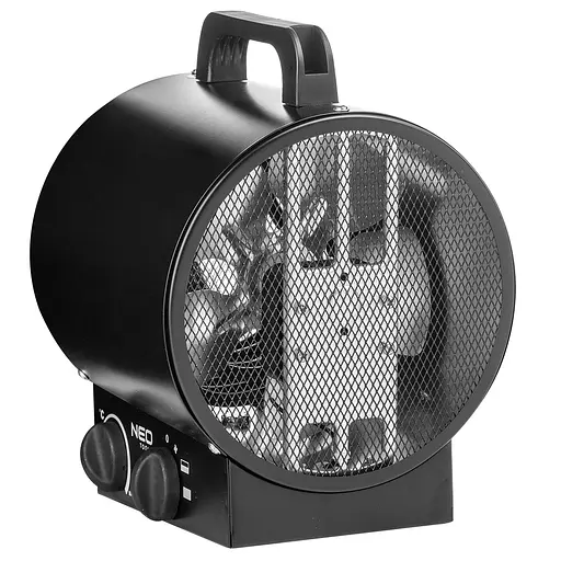 Теплова гармата Neo Tools 3,0 кВт, площа обігріву 30 кв.м, підлоговий, чорний (90-066) - фото 4