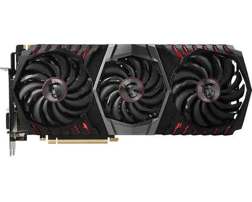 Видеокарта MSI GTX 1080Ti 11Gb Gaming Trio (GTX 1080 Ti GAMING TR) (GDDR5X, 352 bit, PCI-E 3.0 x16) Б/у - фото 1