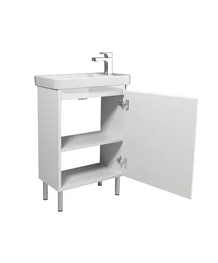 Тумба Мойдодир Catania 55-U з умивальником Dana 55 Білий універсальна Білий - фото 6