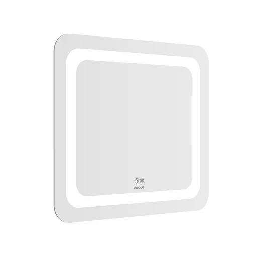 Дзеркало Volle Luna Tanga прямокутне 60x70 см, з підсвічуванням по контуру, з підігрівом, сенсорним вимикачем хром 1648.52146700, Хром - фото 2