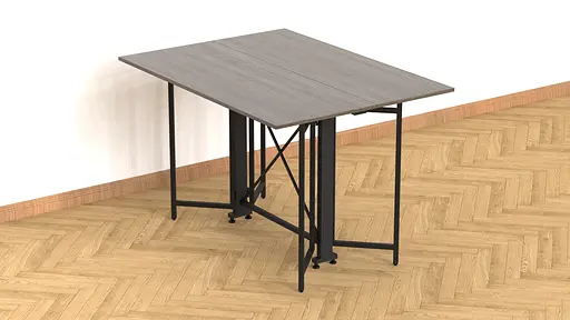 Стіл-книга трансформер Спайдер Ferrum-decor 750x1150x880 Чорний метал ДСП Дуб Сонома Трюфель 16 мм (FRD-105092) - фото 5