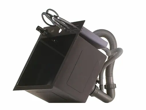 Кухонная мойка черная 45 см накладная 1.5 мм из нержавеющей стали Nett NВ-5245, Черный - фото 7