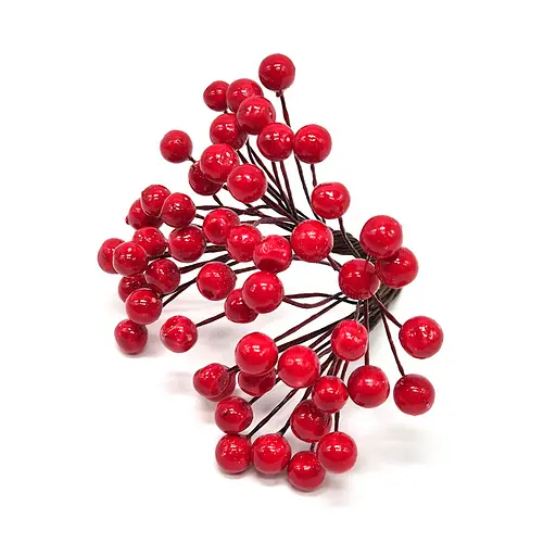 Декоративна Калина лакова для творчості Bambi KL-25, 8 мм, 25 гілочок. - фото 1