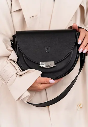 Жіноча шкіряна сумка Kira Чорна - фото 2