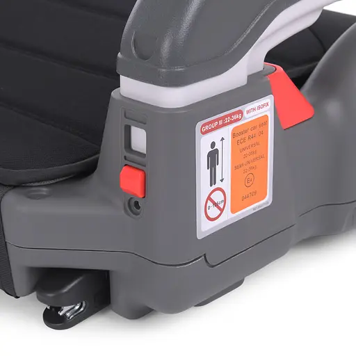 Бустер дитячий автомобільний El Camino ME 1144 RORO Isofix Royal Black з регульованими підлокітниками - фото 4