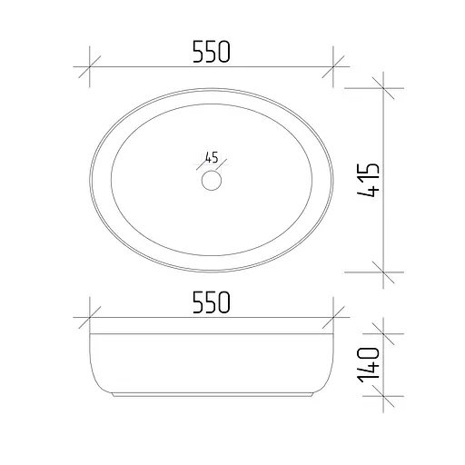 Умивальник VBI Udine white накладний VBI-012100, Білий - фото 7