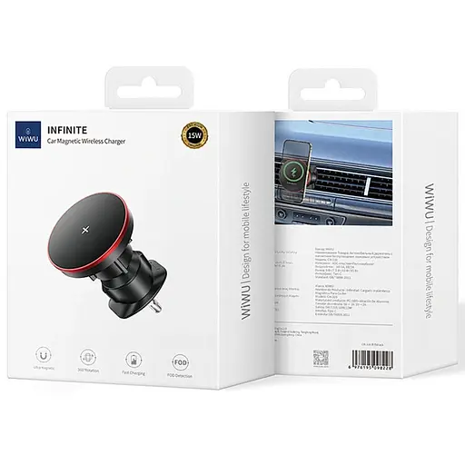 Автодержатель с БЗУ WIWU CH-316 - фото 5