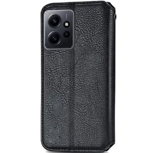Шкіряний чохол-книжка Getman Cubic (PU) для Xiaomi Redmi Note 12 4G Чорний - фото 2