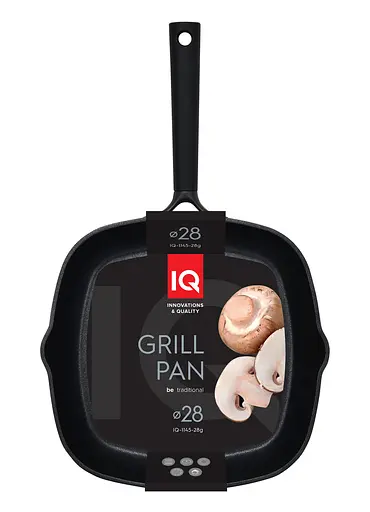Сковородка гриль IQ Be Traditional 28х28 см (IQ-1145-28 g) - фото 2