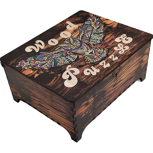 Дерев’яний пазл Brushme Вітражна Сова 155 елементів - фото 5