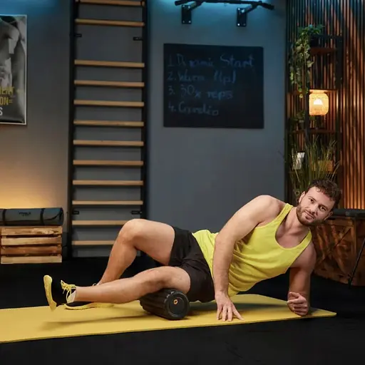 Роллер масажер ребристий Trex Sport TX-030EPR EPP 30см чорний - фото 9