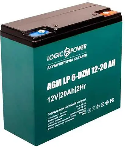 Акумуляторна батарея для ДБЖ LogicPower AGM 12 V / 20 А*ч (LP5438) - фото 1