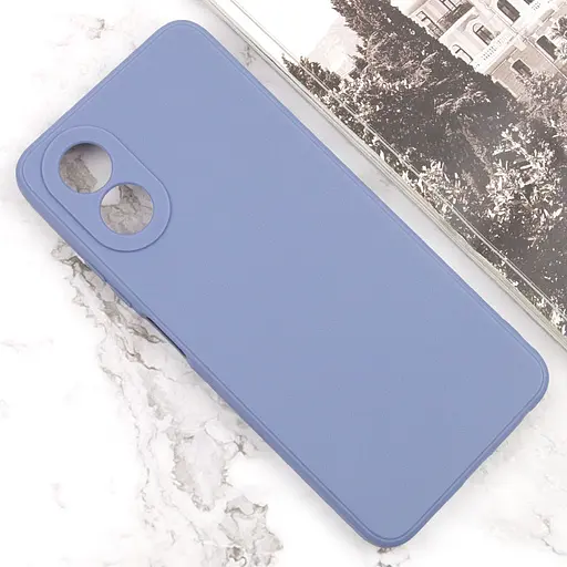 Силіконовий чохол Candy Full Camera для Oppo A38 / A18 Блакитний / Mist blue - фото 2