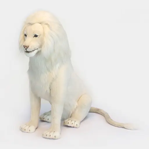 М'яка іграшка Hansa Білий лев що сидить 76 см (6451) - фото 2