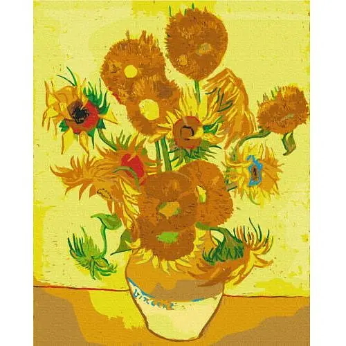 Розмальовка за номерами Brushme Соняшники Репродукція (40х50) (BS8028)