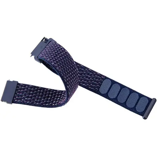 Ремешок DK CDK для Garmin Forerunner 255 / 255 Music 22mm Nylon Sport Loop (012416) (indigo) - фото 5