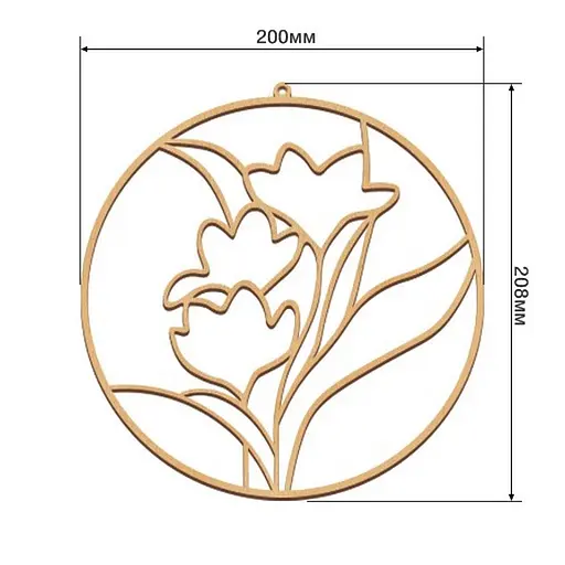 Набор для витражной живописи по номерам "Весенние цветы" Fabrika Decoru FDSGK-06 - фото 3