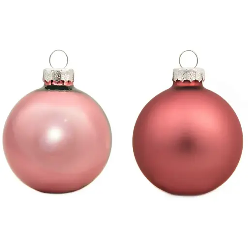 Набір ялинкових кульок House of Seasons 6 см 10 шт. темно-рожевий (8720362102373) - фото 2
