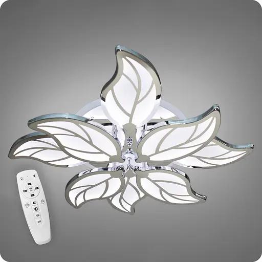 Люстра світлодіодна 517 Dlight 3color з пультом 135Вт Хром (01725) - фото 1