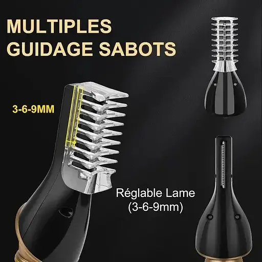 Машинка для стриження волосся YIDON Professional 6-в-1 - фото 2