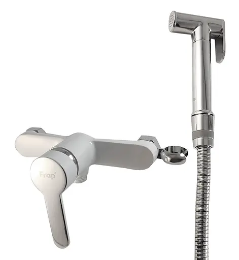 Змішувач для гігієнічного душу білий/хром 40 Frap 1/10, Білий F2041-8 - фото 1