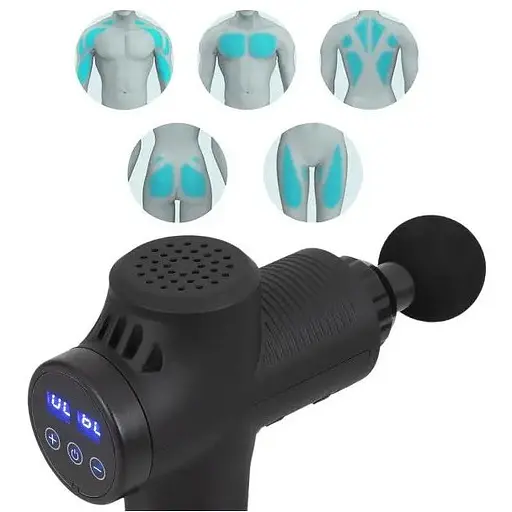 Масажний пістолет Heckermann 20 в 1 + чохол - фото 3