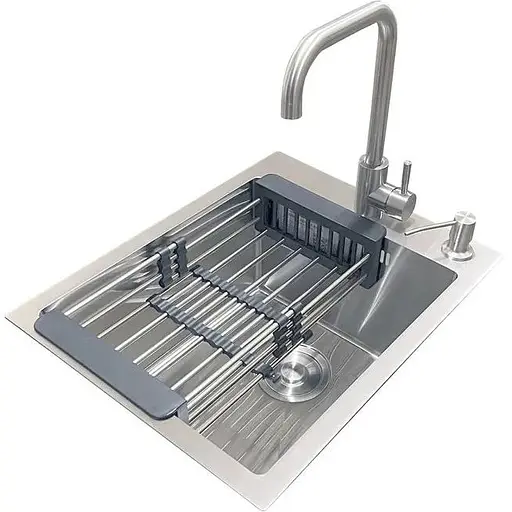 Комплект мийка + змішувач Romzha Arta U-350S (B)