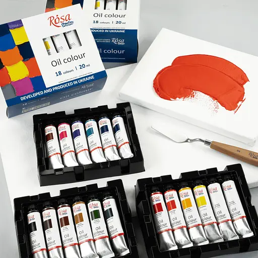 Набор масляных красок 18х20 мл блистер Rosa Studio - фото 6