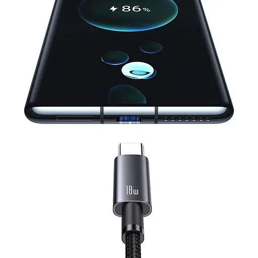 Кабель Usams US-SJ663 USB-A to USB-C 18W 1.2m Tarnish (SJ663USB01) [138992] - фото 5