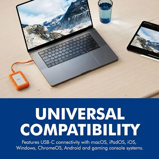 Накопитель SSD LACIE SSD накопичувач Rugged SSD4 1 TB Orange (STND1000400) - фото 5