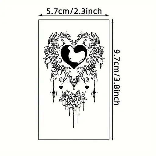 Набор детских временных тату Черные мини №4 black-tattoo-mini-set-4-H - фото 2