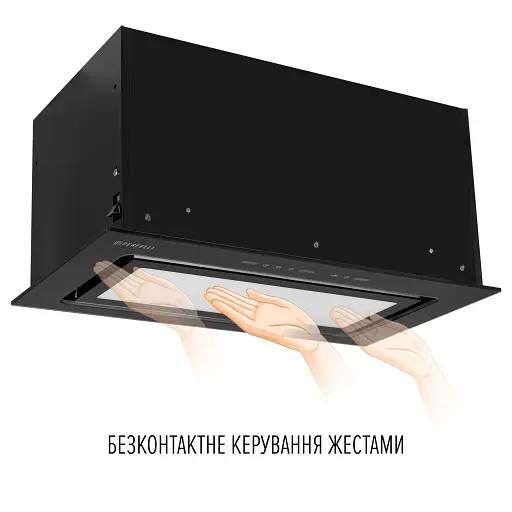 Витяжка повновбудована Perfelli Design Vision 6 Nero Silenzio - фото 4