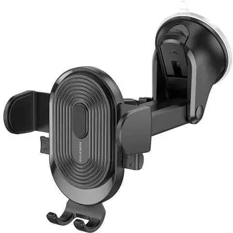 Автодержатель Borofone BH85 Experience one-button car holdercenter console черный - фото 1